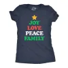 Joy Peace Love Family Women's T Shirt sold by Crazy Dog T-Shirts