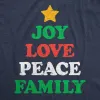 Joy Peace Love Family Women's T Shirt sold by Crazy Dog T-Shirts