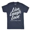 Live Laugh Love Scream Silently Inside Men's T Shirt sold by Crazy Dog T-Shirts