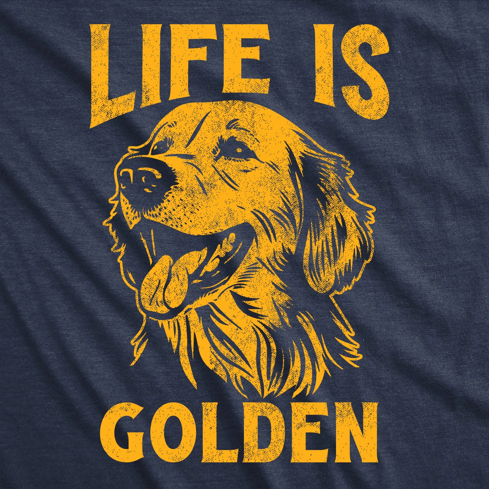 Life Is Golden Men's T Shirt sold by Crazy Dog T-Shirts product image thumbnail 2