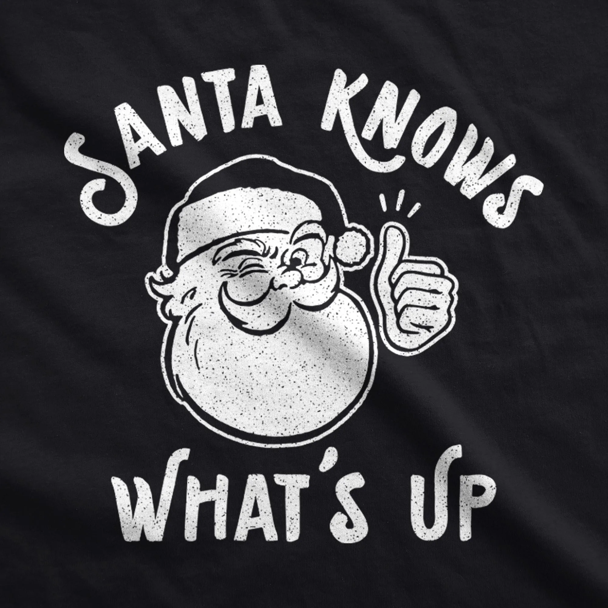 Santa Knows Whats Up Hoodie sold by Crazy Dog T-Shirts product image thumbnail 2