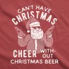 Cant Have Christmas Cheer Without Christmas Beer Hoodie sold by Crazy Dog T-Shirts