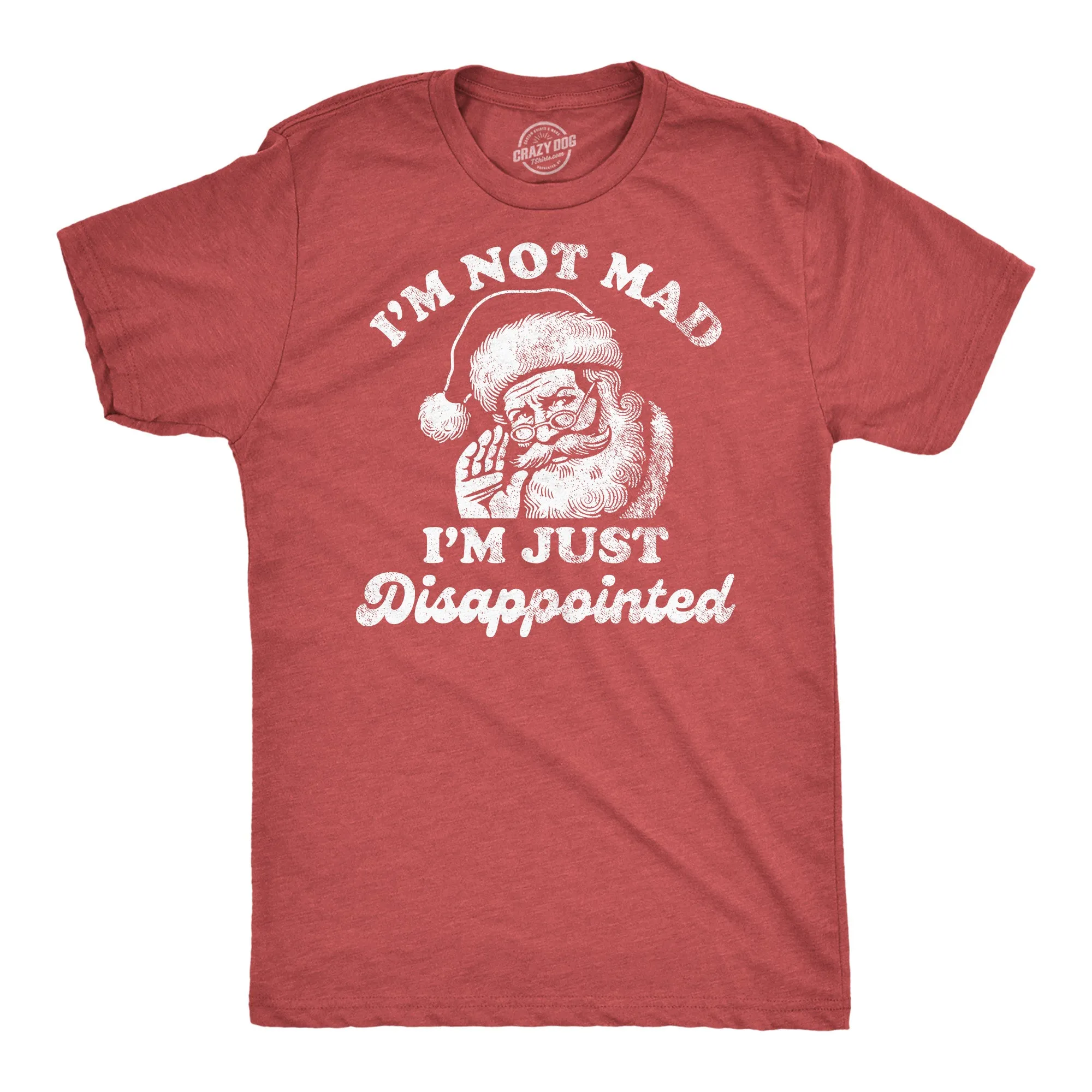 Im Not Mad Im Just Dissappointed Santa Men's T Shirt sold by Crazy Dog T-Shirts