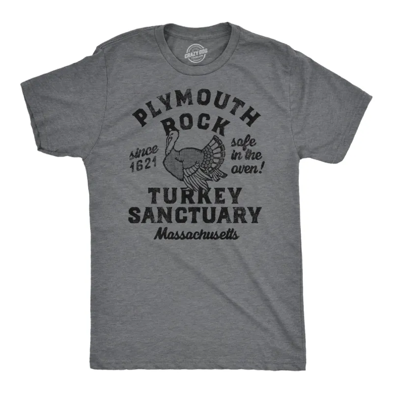 Plymouth Rock Turkey Sanctuary Men's T Shirt sold by Crazy Dog T-Shirts