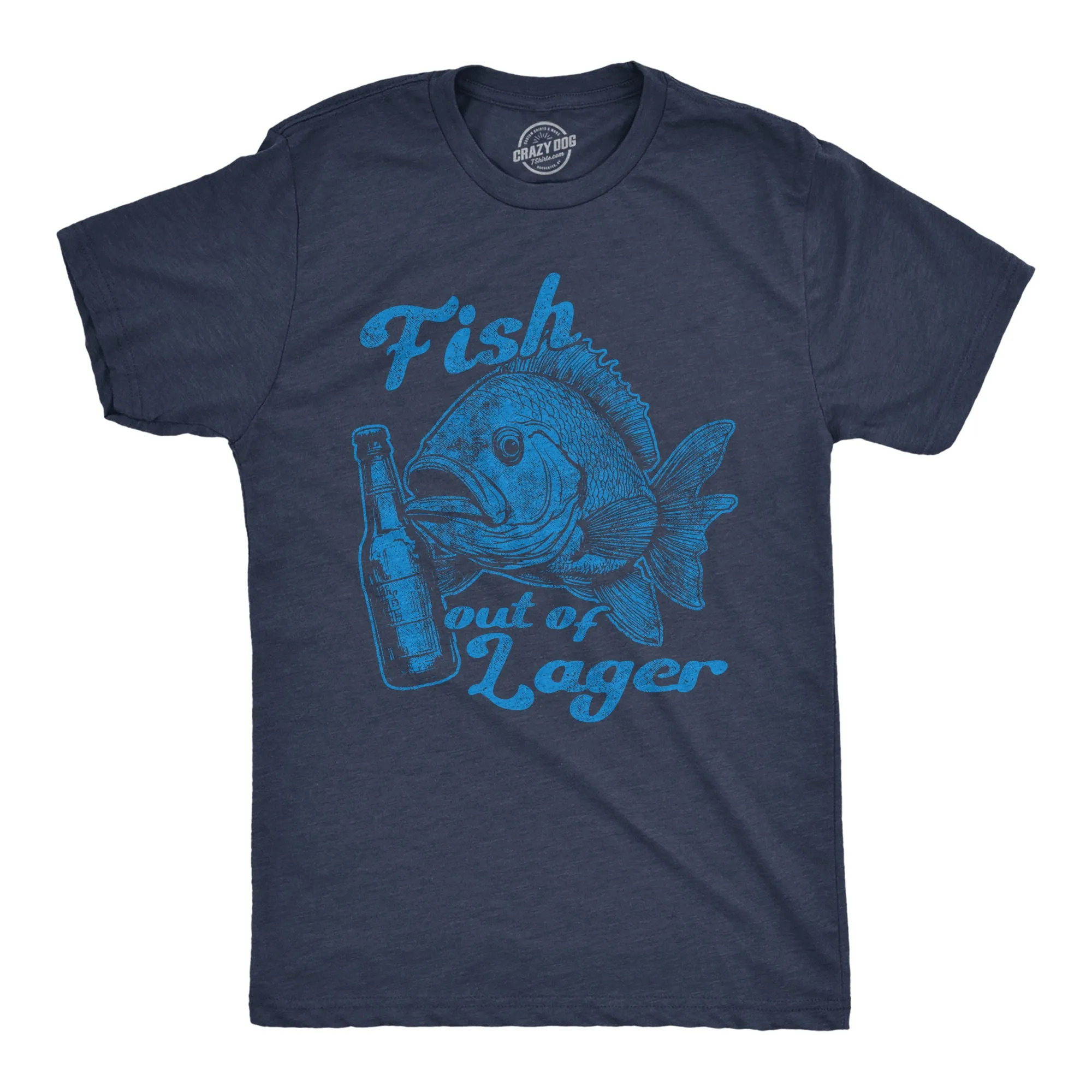 Fish Out Of Lager Men's T Shirt sold by Crazy Dog T-Shirts