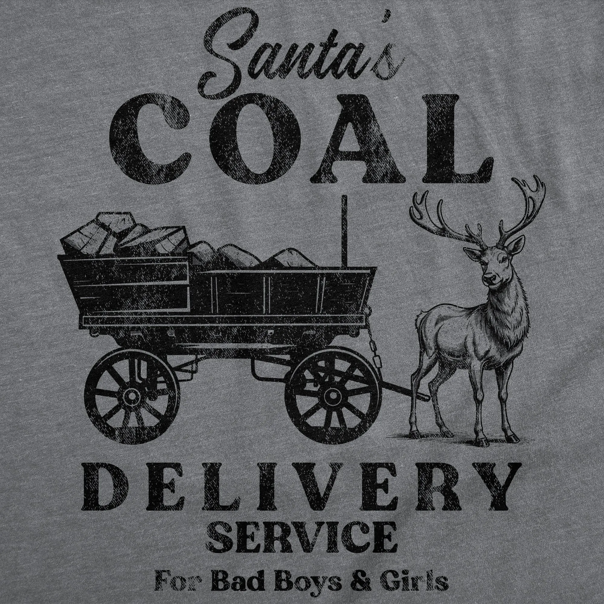 Santas Coal Delivery Service Men's T Shirt sold by Crazy Dog T-Shirts product image thumbnail 2