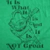 It Is What It Is And It Is Not Great Women's T Shirt sold by Crazy Dog T-Shirts