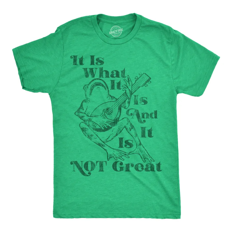It Is What It Is And It Is Not Great Men's T Shirt sold by Crazy Dog T-Shirts