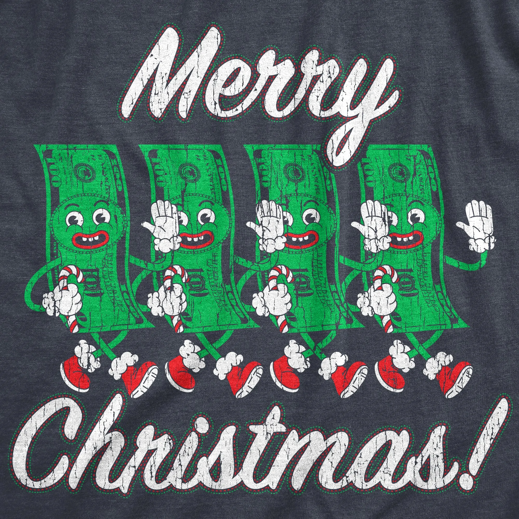 Merry Christmas Money Men's T Shirt sold by Crazy Dog T-Shirts product image thumbnail 2