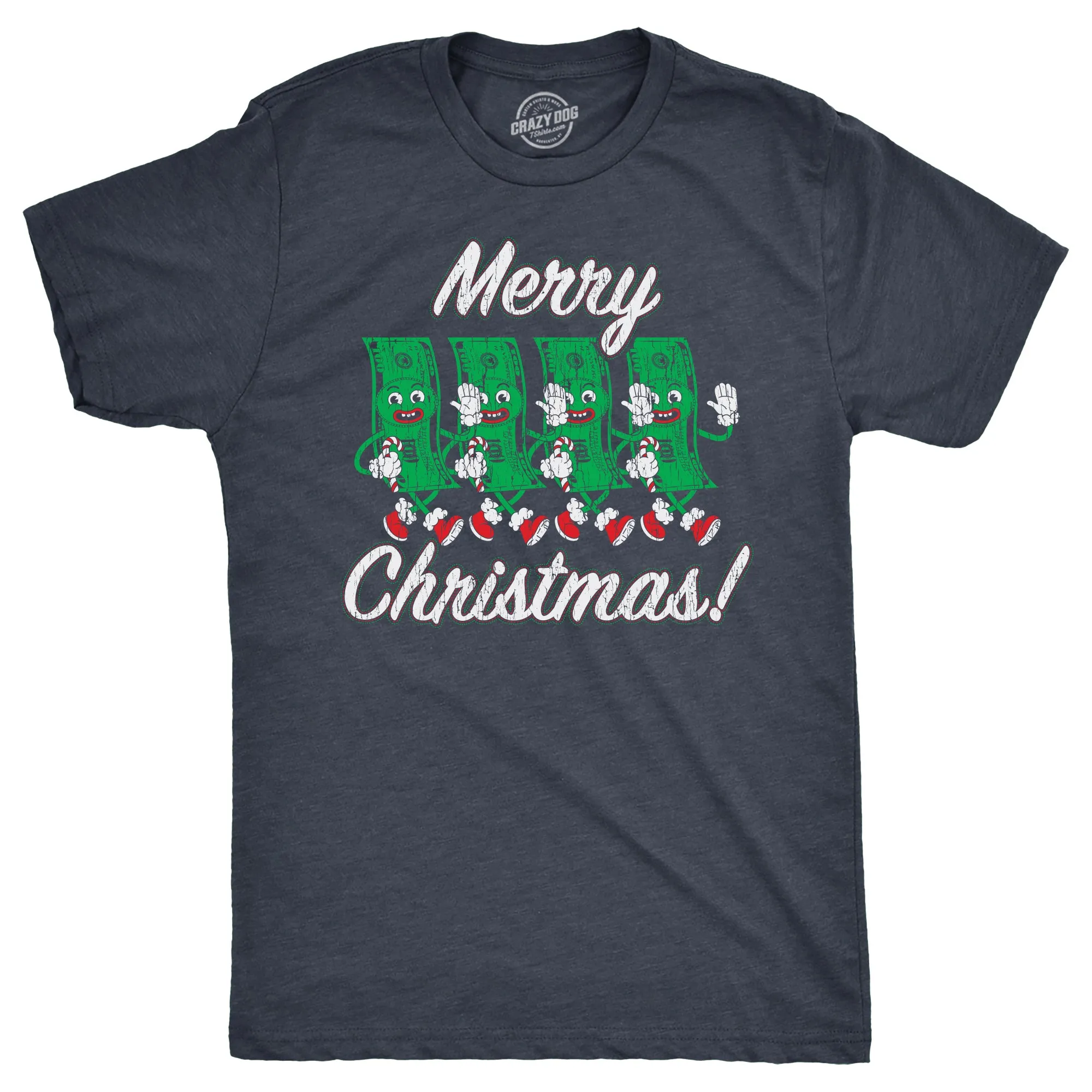 Merry Christmas Money Men's T Shirt sold by Crazy Dog T-Shirts