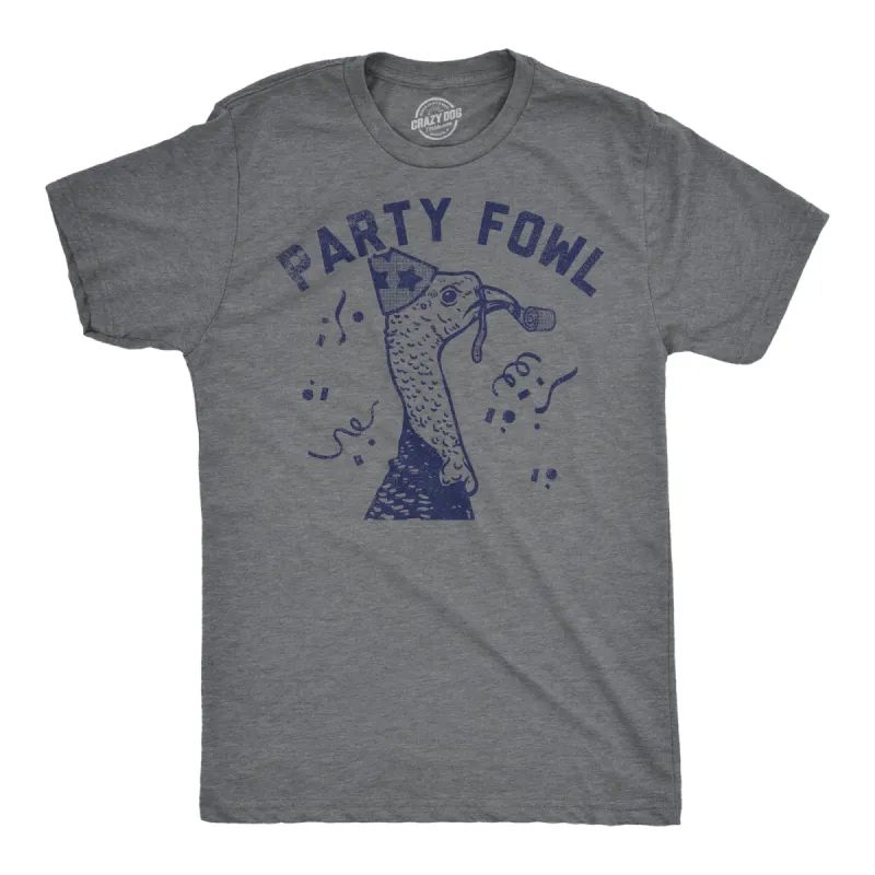 Party Fowl Turkey Men's T Shirt sold by Crazy Dog T-Shirts