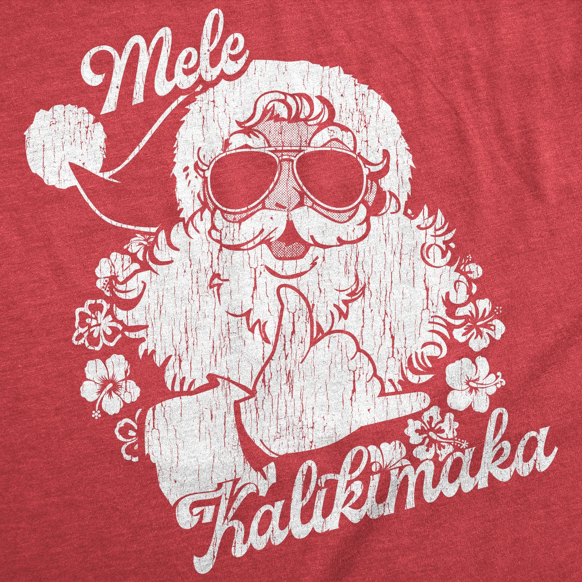 Mele Kalikimaka Santa Men's T Shirt sold by Crazy Dog T-Shirts product image thumbnail 2