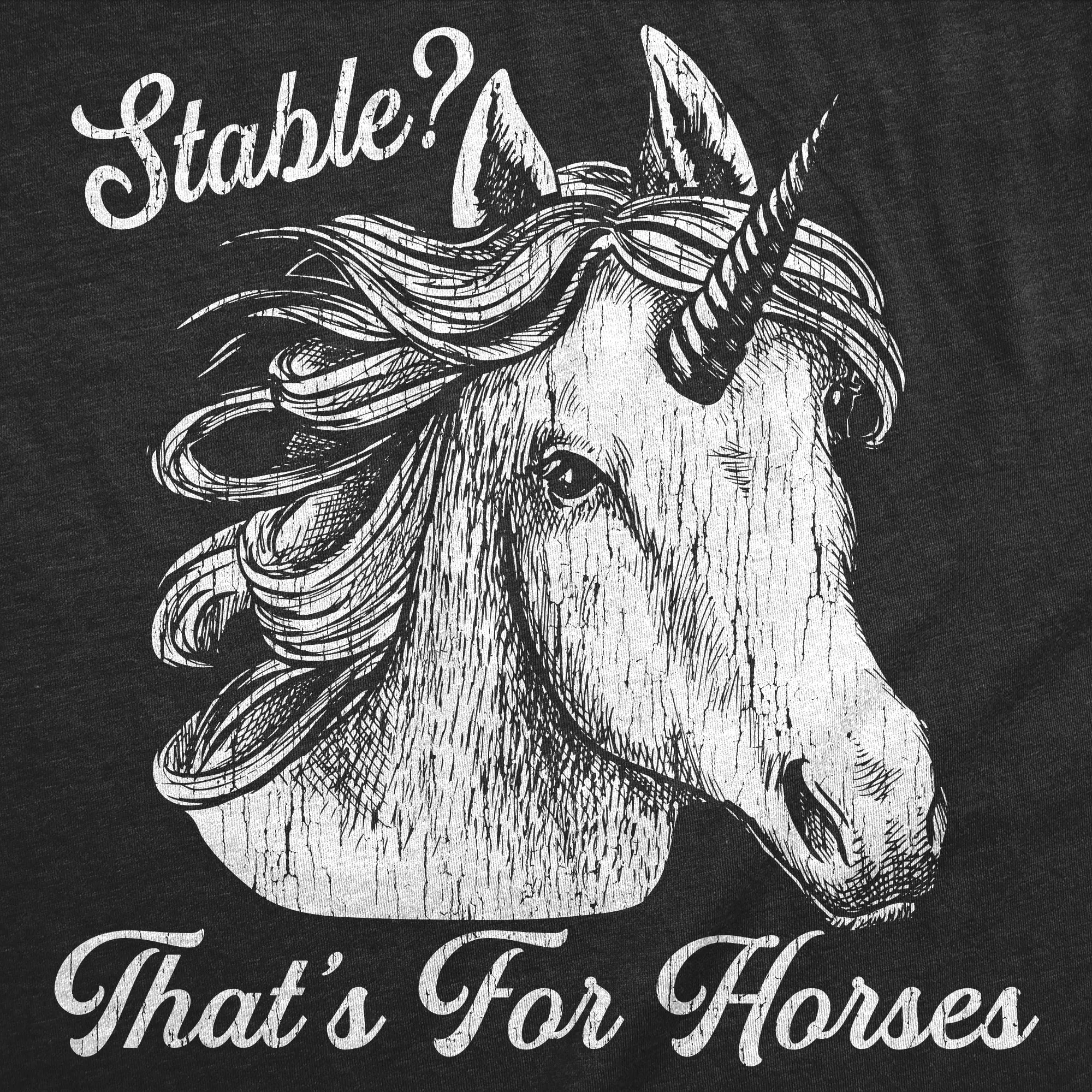 Stable Thats For Horses Men's T Shirt sold by Crazy Dog T-Shirts product image thumbnail 2
