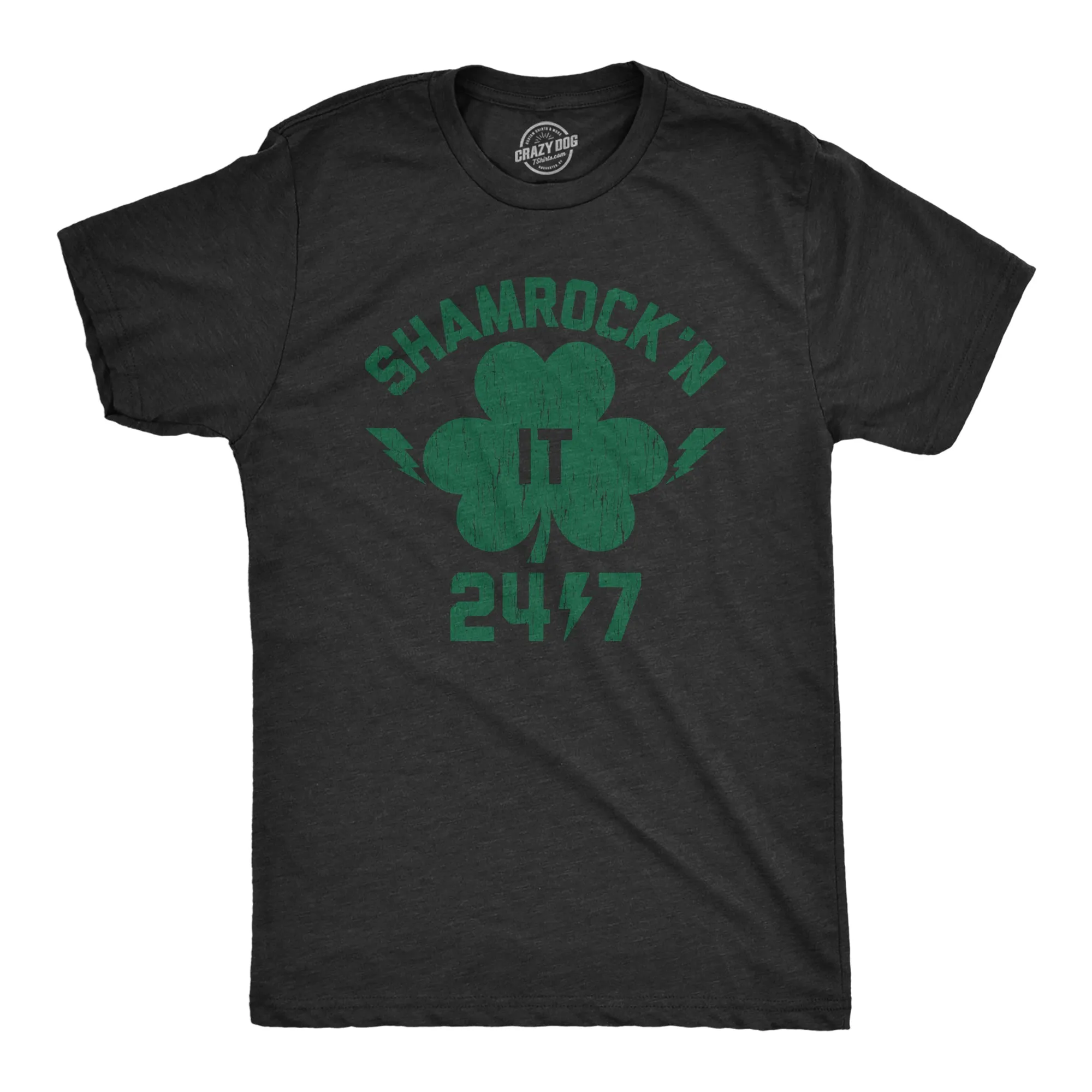 Shamrock'n It 24/7 Men's T Shirt sold by Crazy Dog T-Shirts