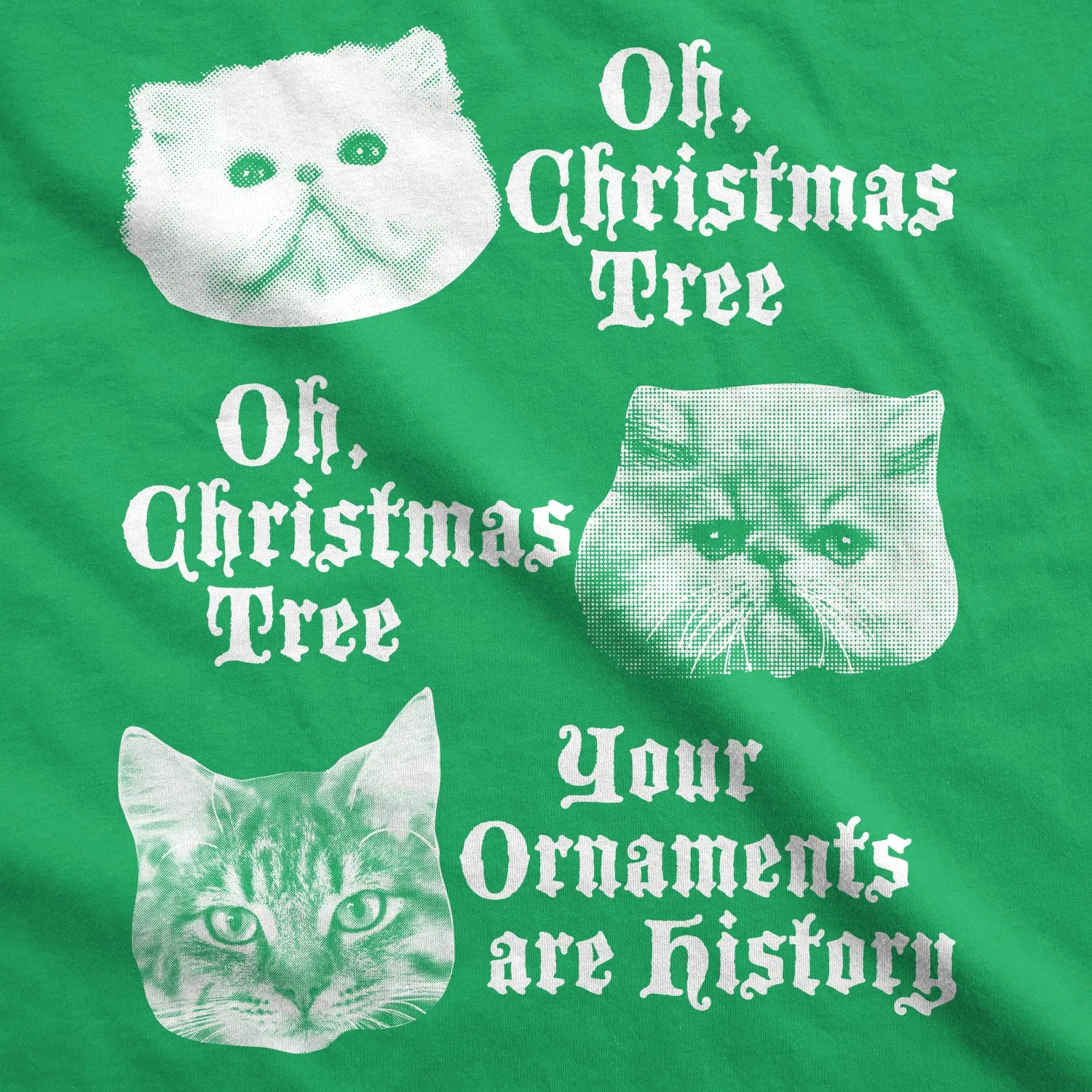 Oh Christmas Tree Your Ornaments Are History Men's T Shirt sold by Crazy Dog T-Shirts product image thumbnail 2