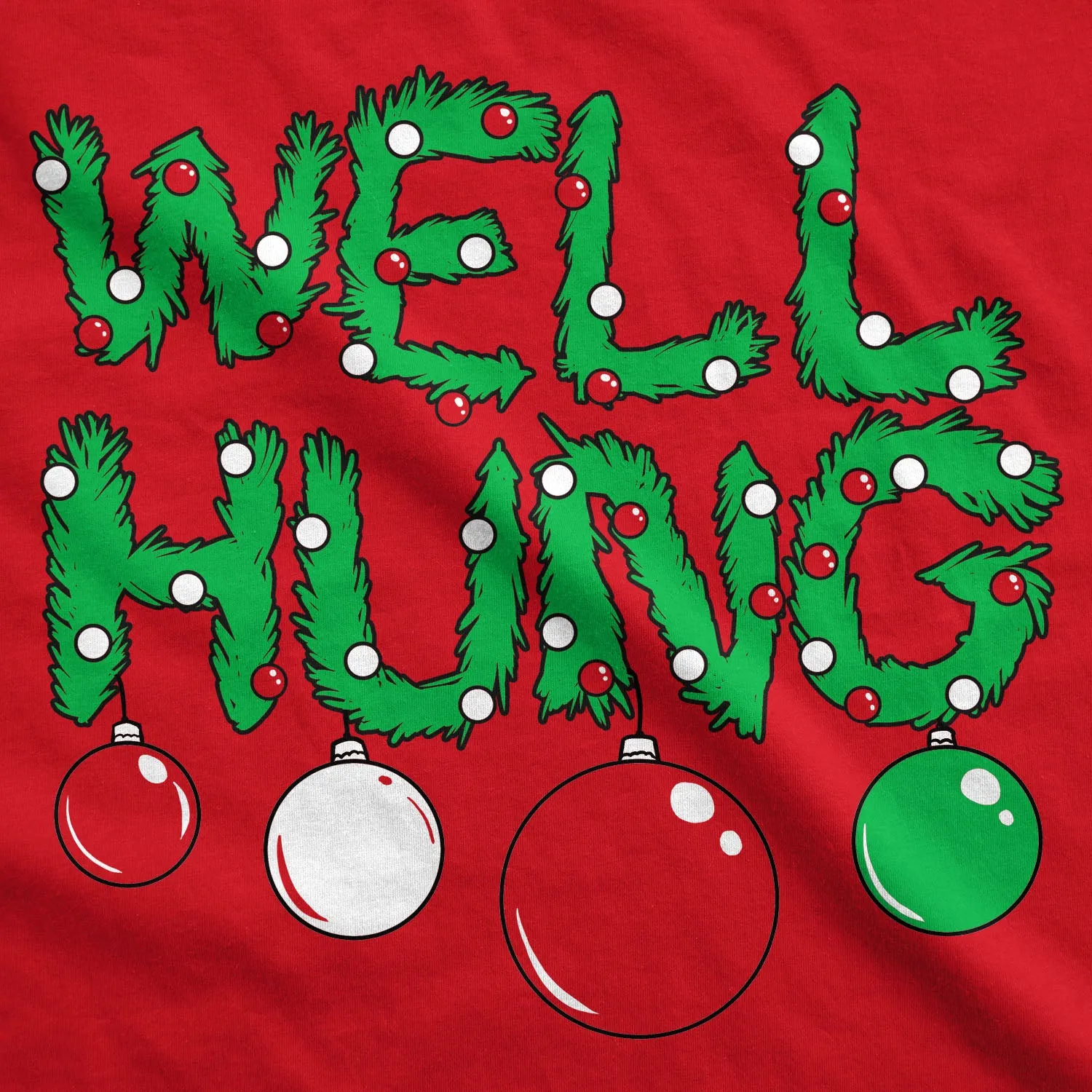 Well Hung Ornament Men's T Shirt sold by Crazy Dog T-Shirts product image thumbnail 2