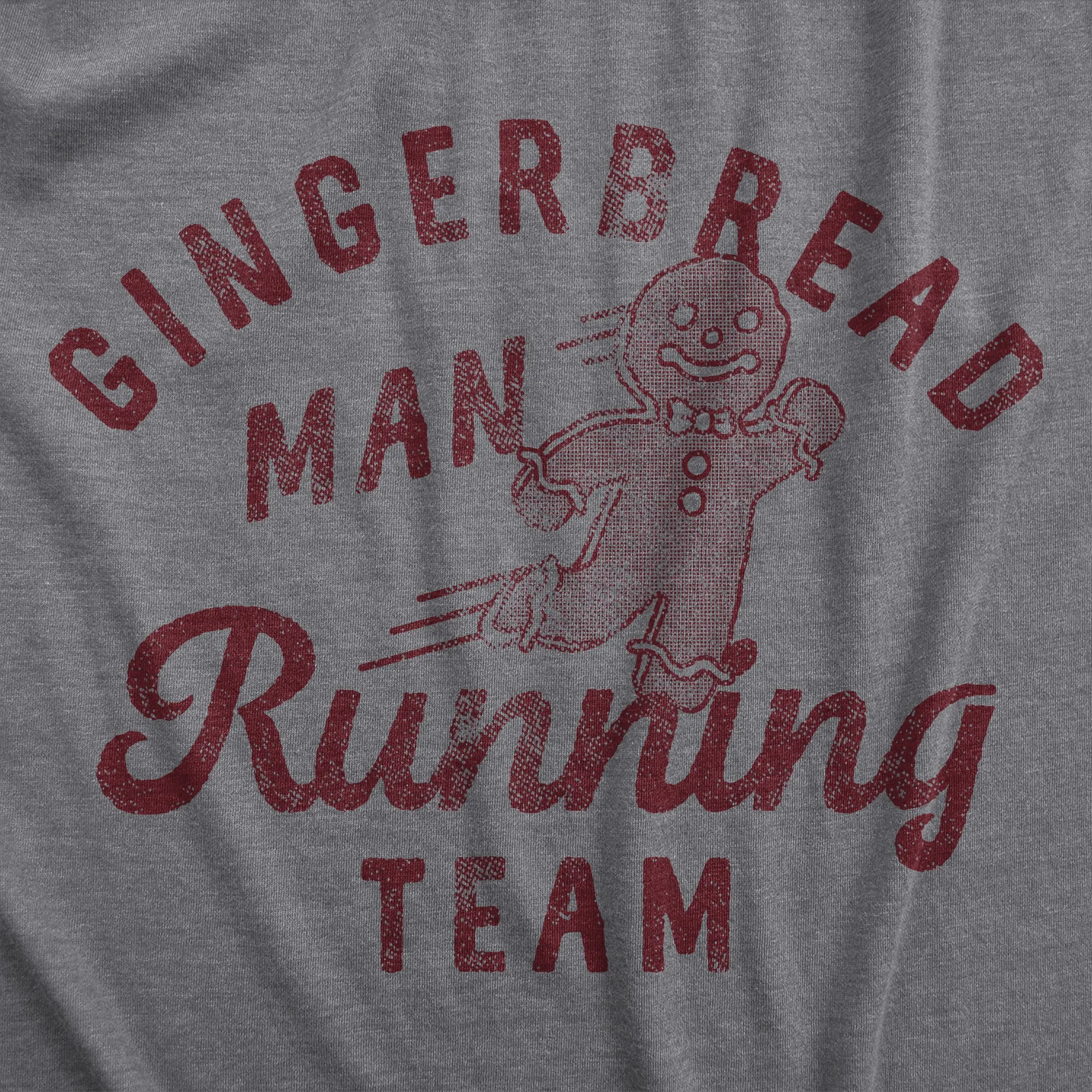 Gingerbread Man Running Team Men's T Shirt sold by Crazy Dog T-Shirts product image thumbnail 2