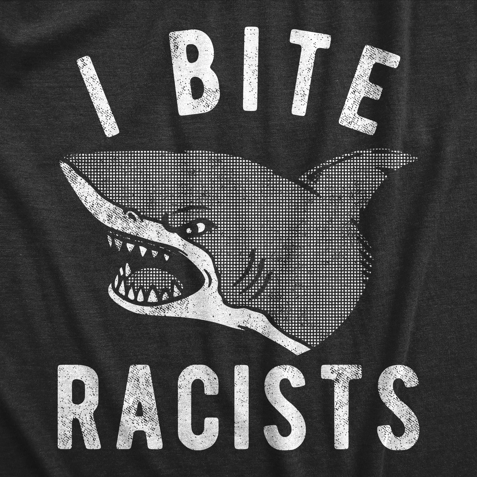 I Bite Racists Women's T Shirt sold by Crazy Dog T-Shirts product image thumbnail 2