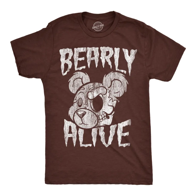Bearly Alive Men's T Shirt sold by Crazy Dog T-Shirts