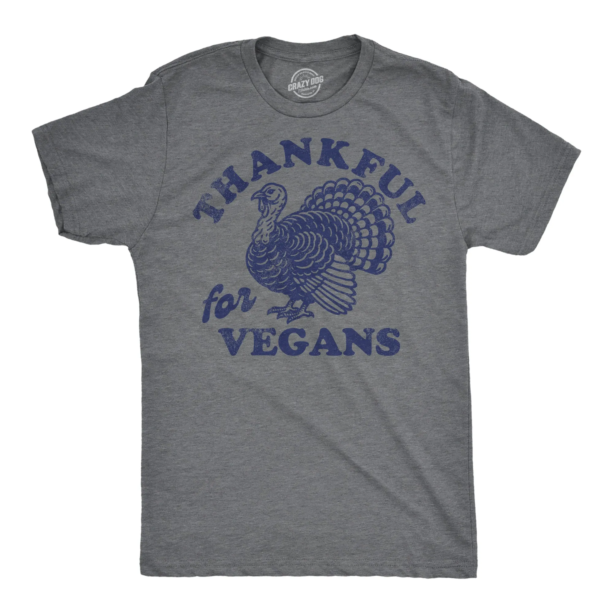 Thankful For Vegans Men's T Shirt sold by Crazy Dog T-Shirts