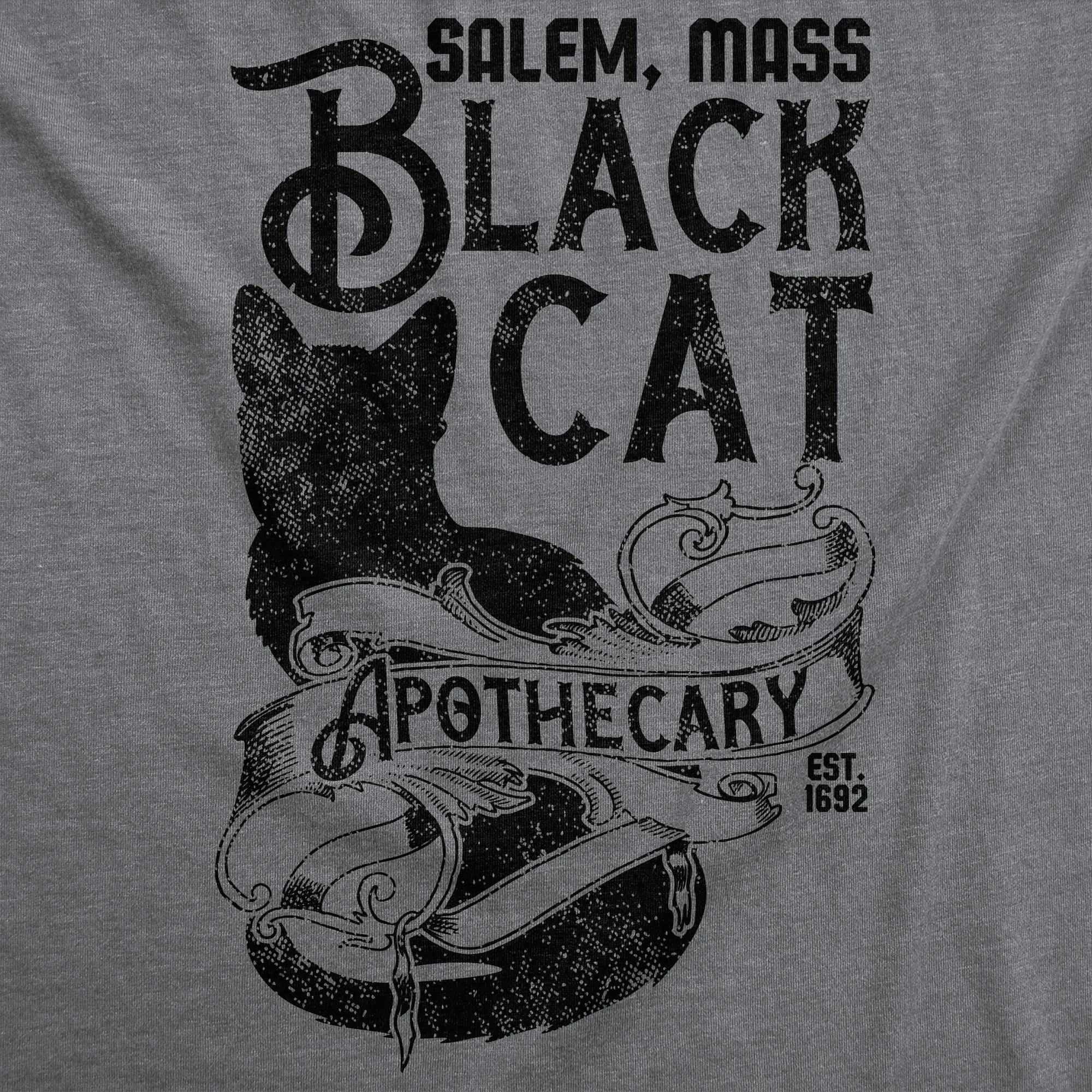 Black Cat Apothecary Women's T Shirt sold by Crazy Dog T-Shirts product image thumbnail 2