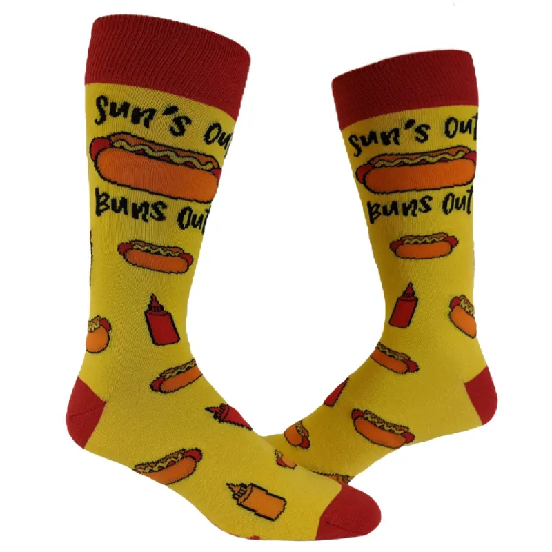 Mens Suns Out Buns Out Socks sold by Crazy Dog T-Shirts