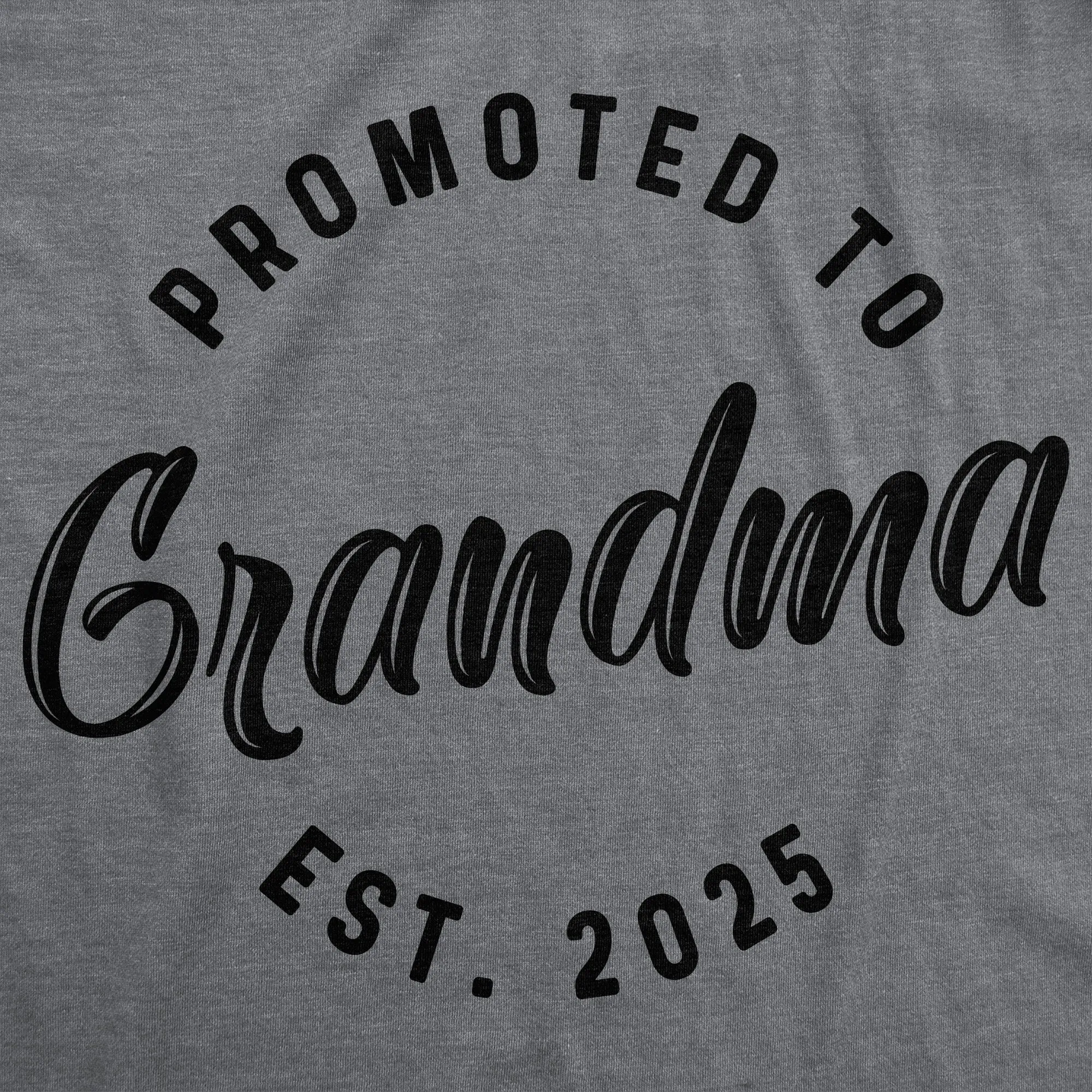 Promoted To Grandma 2025 Women's T Shirt sold by Crazy Dog T-Shirts product image thumbnail 2