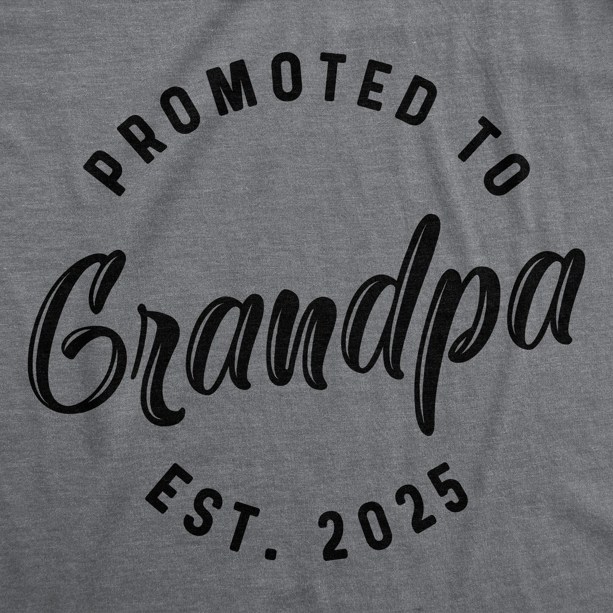 Promoted To Grandpa 2025 Men's T Shirt sold by Crazy Dog T-Shirts product image thumbnail 2