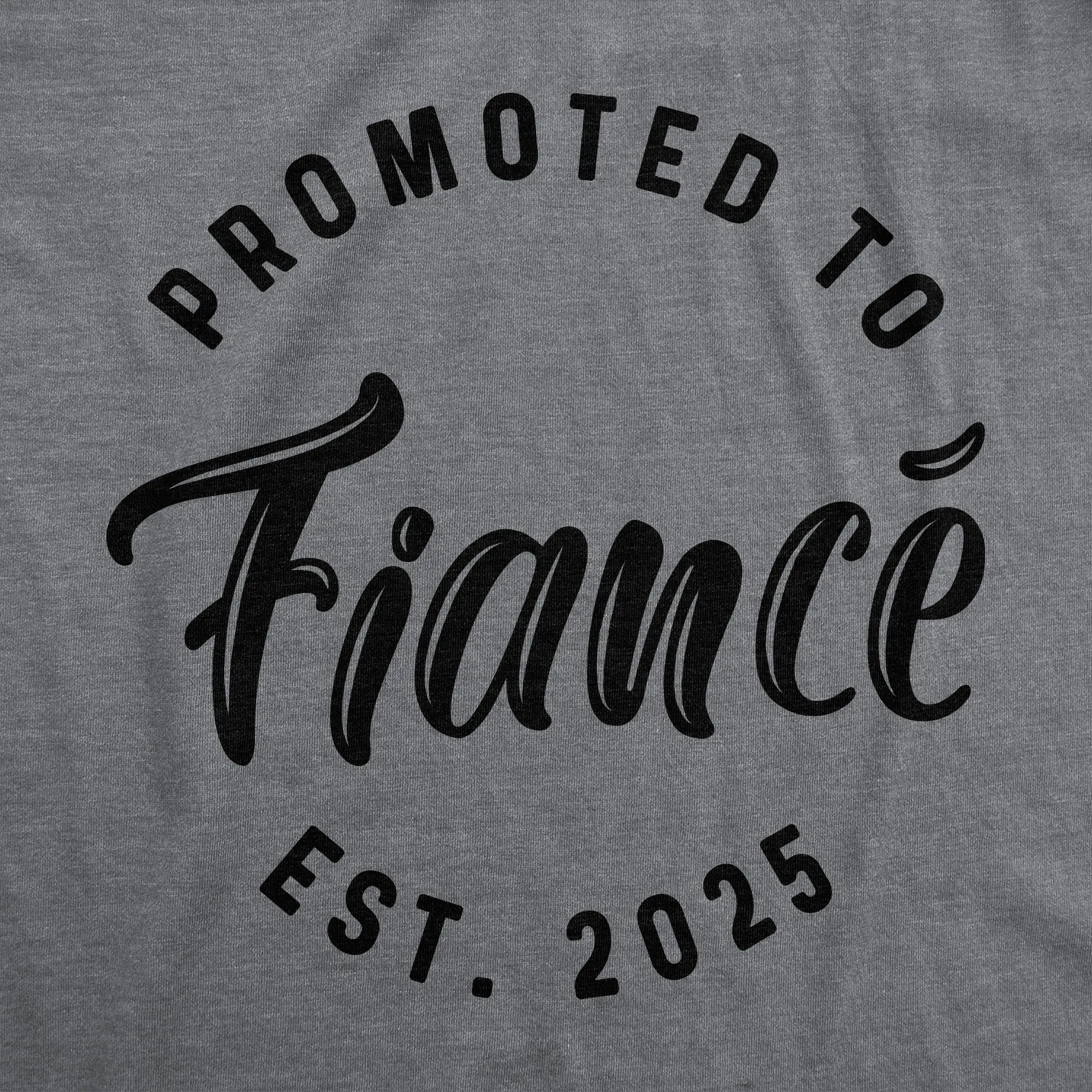 Promoted To Fiance 2025 Men's T Shirt sold by Crazy Dog T-Shirts product image thumbnail 2