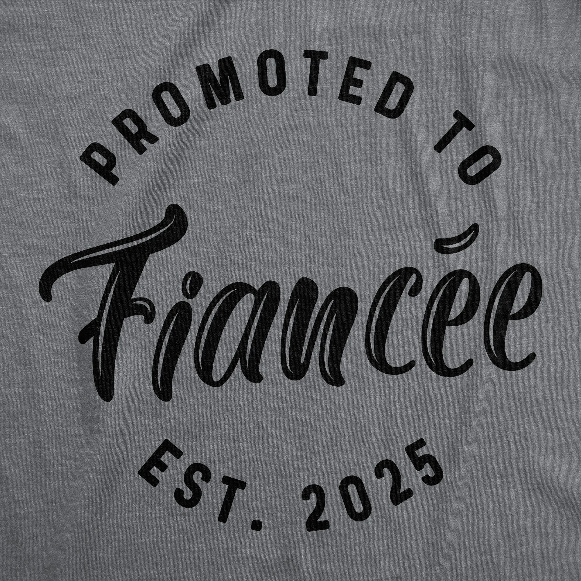 Promoted To Fiancee 2025 Women's T Shirt sold by Crazy Dog T-Shirts product image thumbnail 2