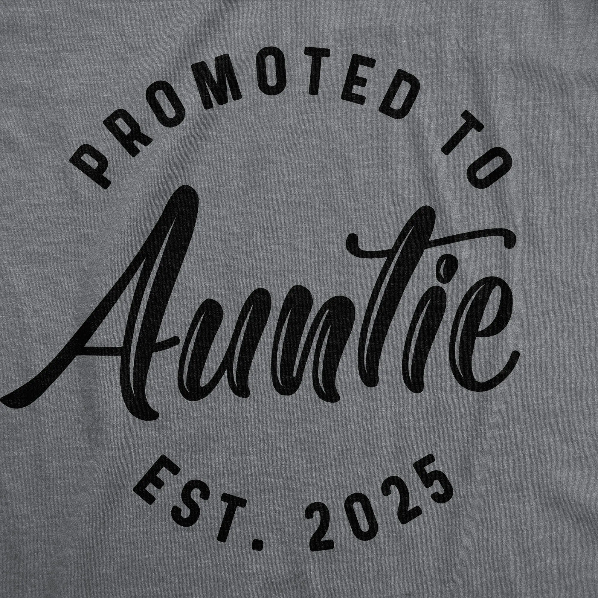 Promoted To Auntie 2025 Women's T Shirt sold by Crazy Dog T-Shirts product image thumbnail 2