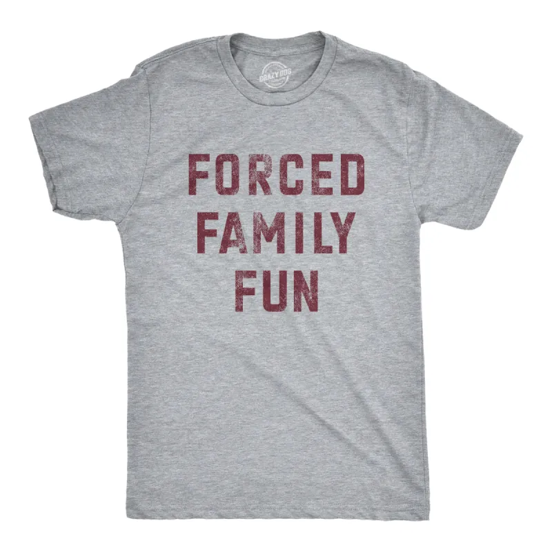 Forced Family Fun Men's T Shirt sold by Crazy Dog T-Shirts