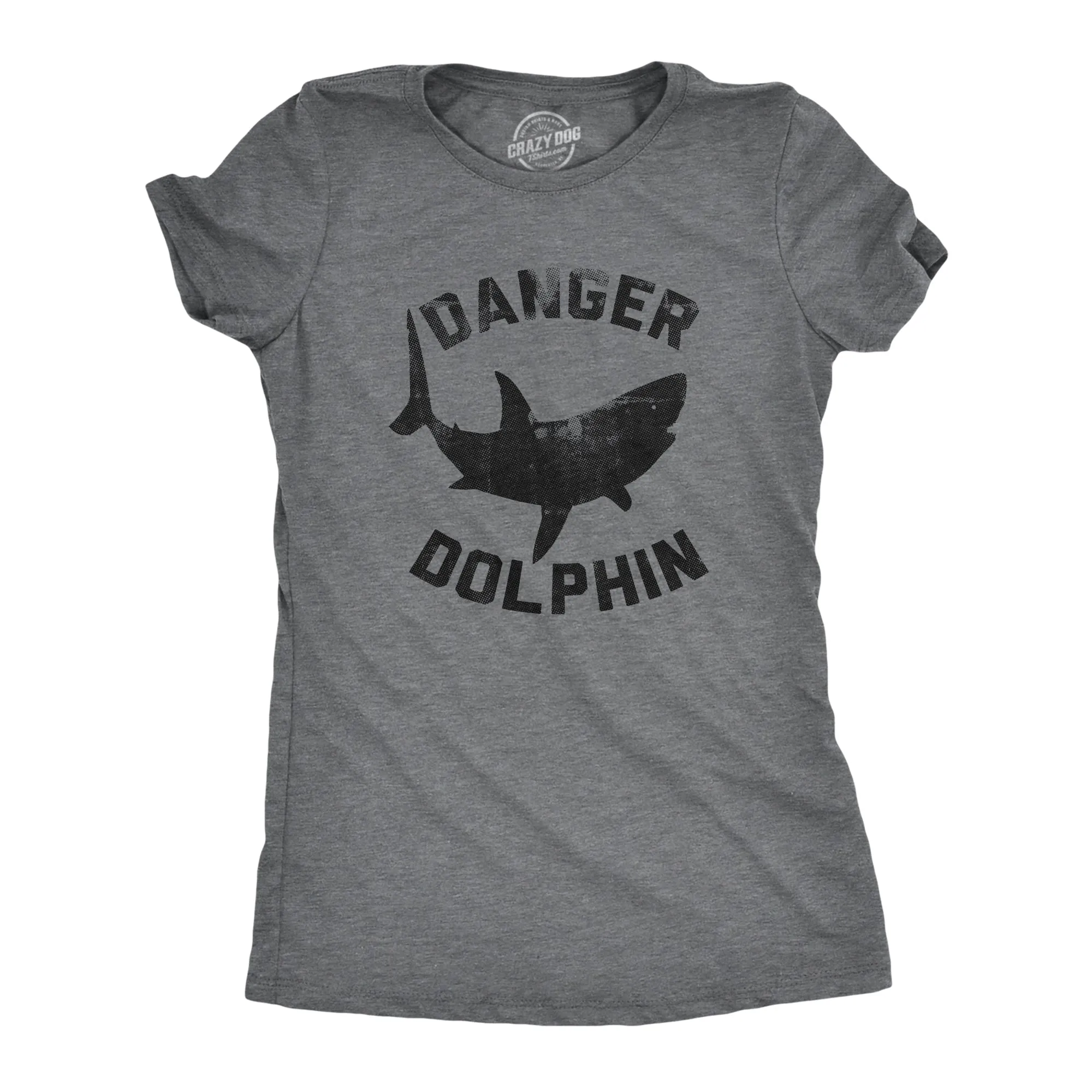 Danger Dolphin Women's T Shirt sold by Crazy Dog T-Shirts