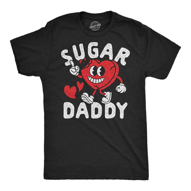 Sugar Daddy Heart Men's T Shirt sold by Crazy Dog T-Shirts