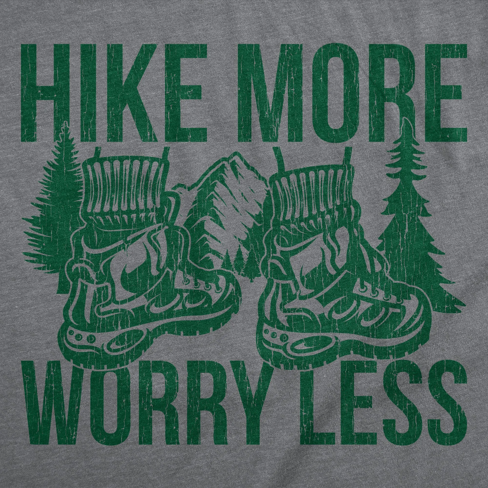 Hike More Worry Less Men's T Shirt sold by Crazy Dog T-Shirts product image thumbnail 2