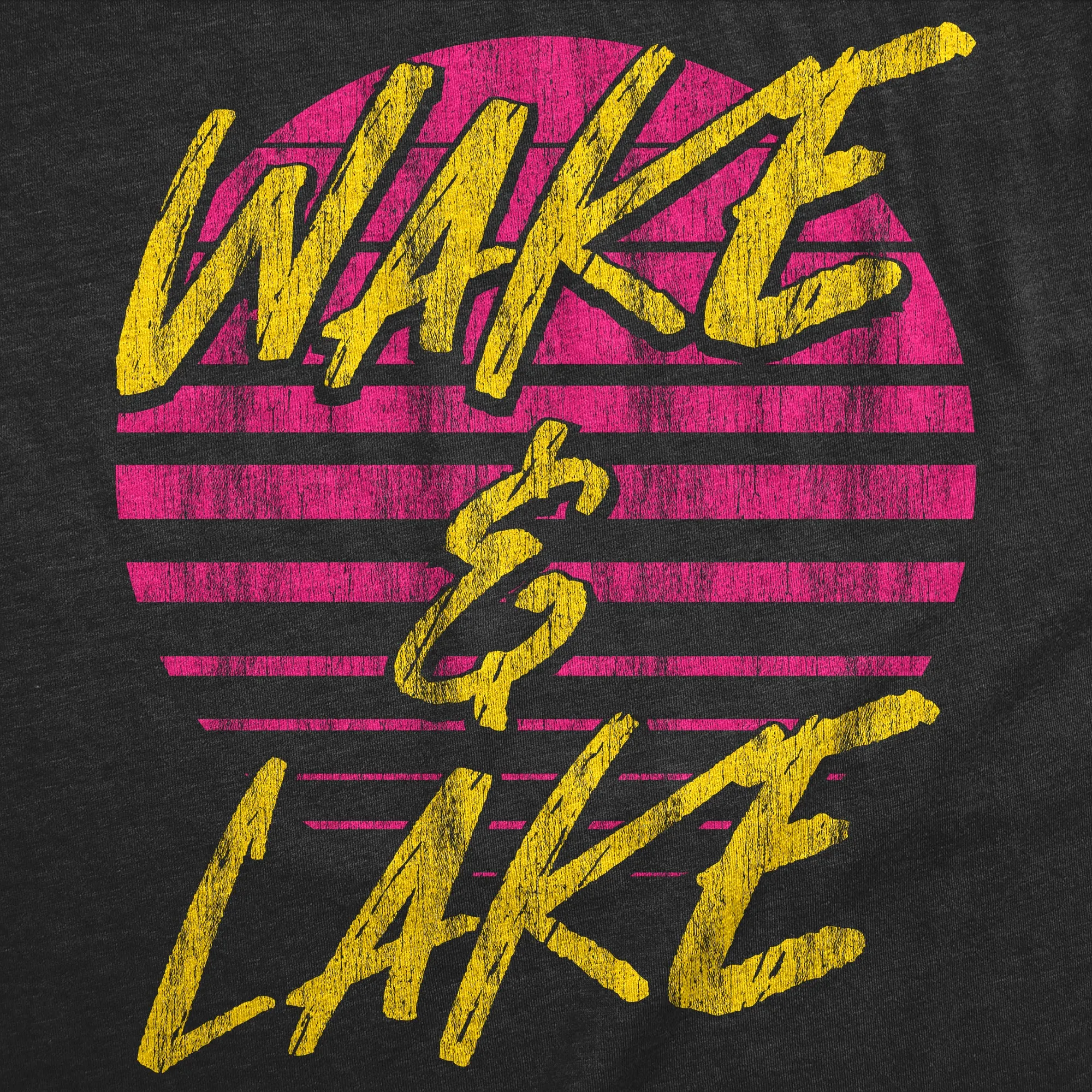 Wake And Lake Women's T Shirt sold by Crazy Dog T-Shirts product image thumbnail 2