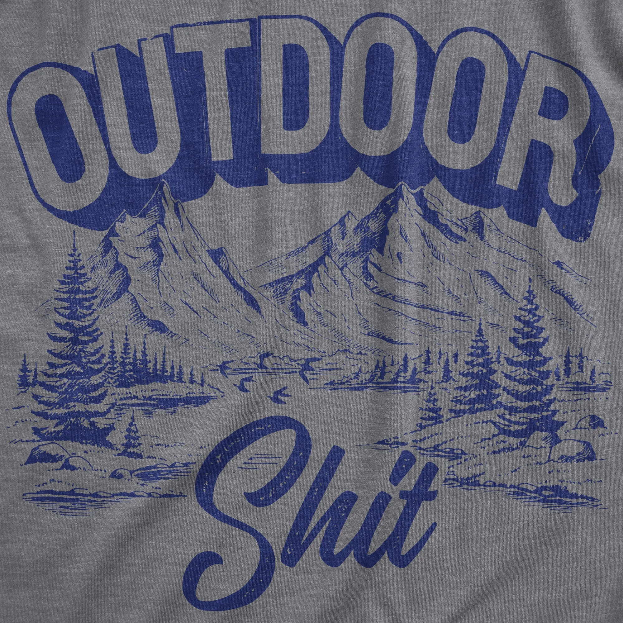 Outdoor Shit Men's T Shirt sold by Crazy Dog T-Shirts product image thumbnail 2