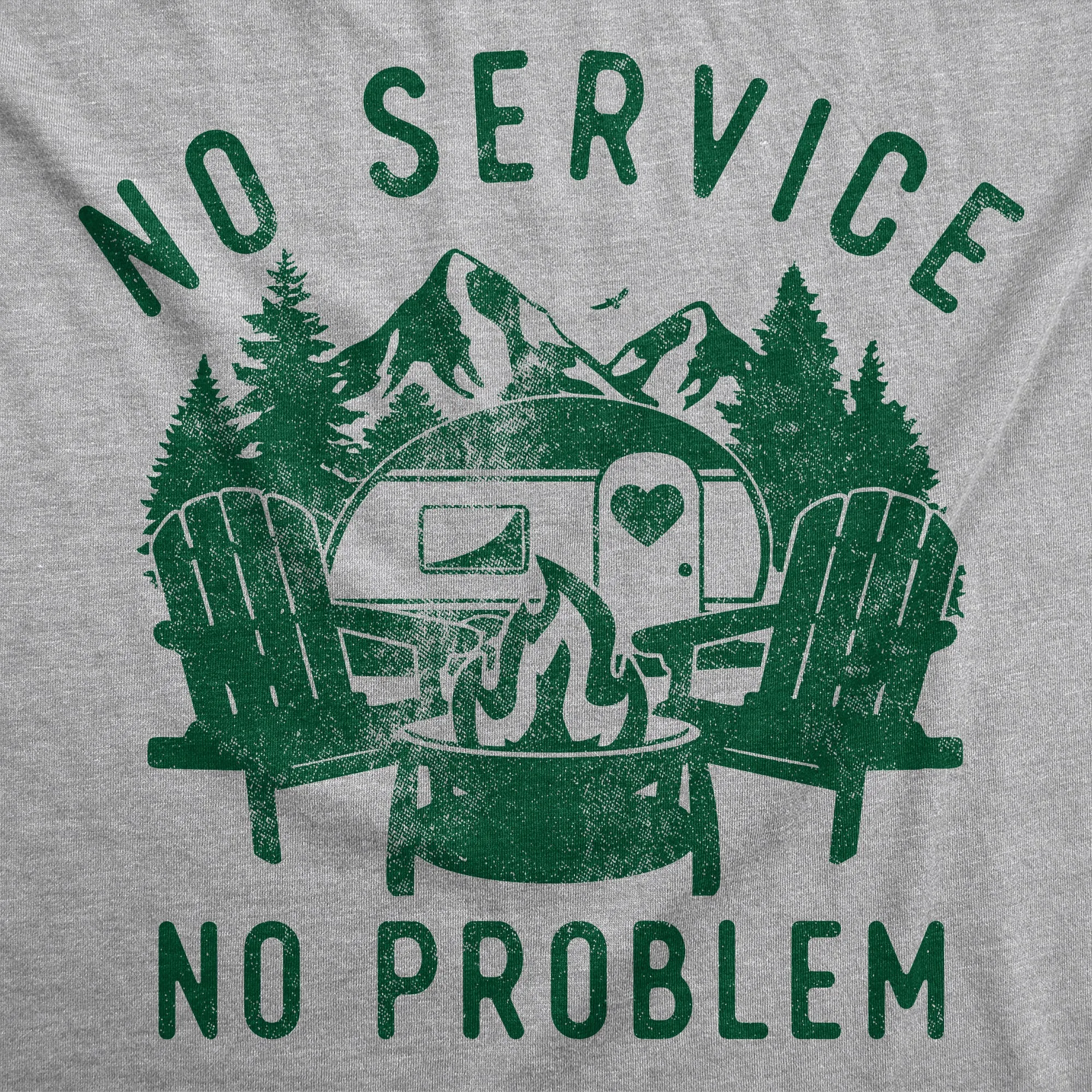 No Service No Problem Women's T Shirt sold by Crazy Dog T-Shirts product image thumbnail 2
