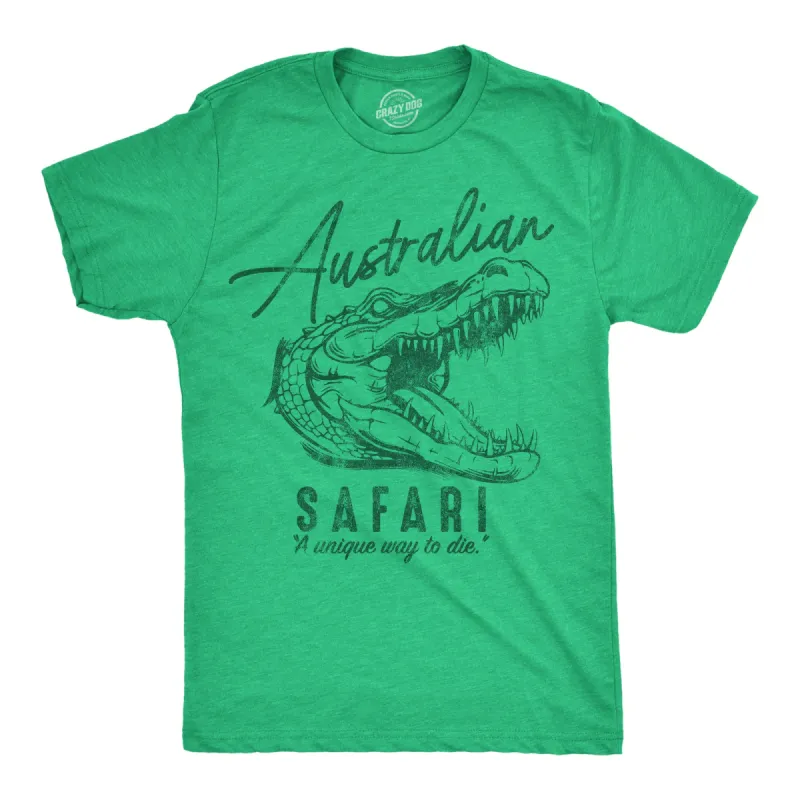 Australian Safari Men's T Shirt sold by Crazy Dog T-Shirts