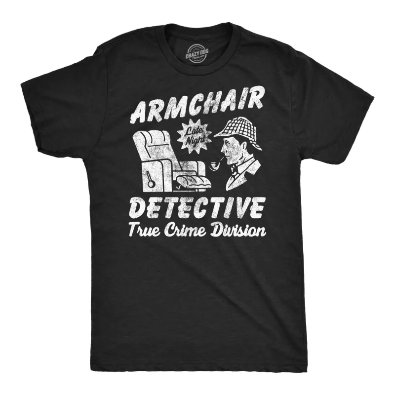 Armchair Detective Men's T Shirt sold by Crazy Dog T-Shirts
