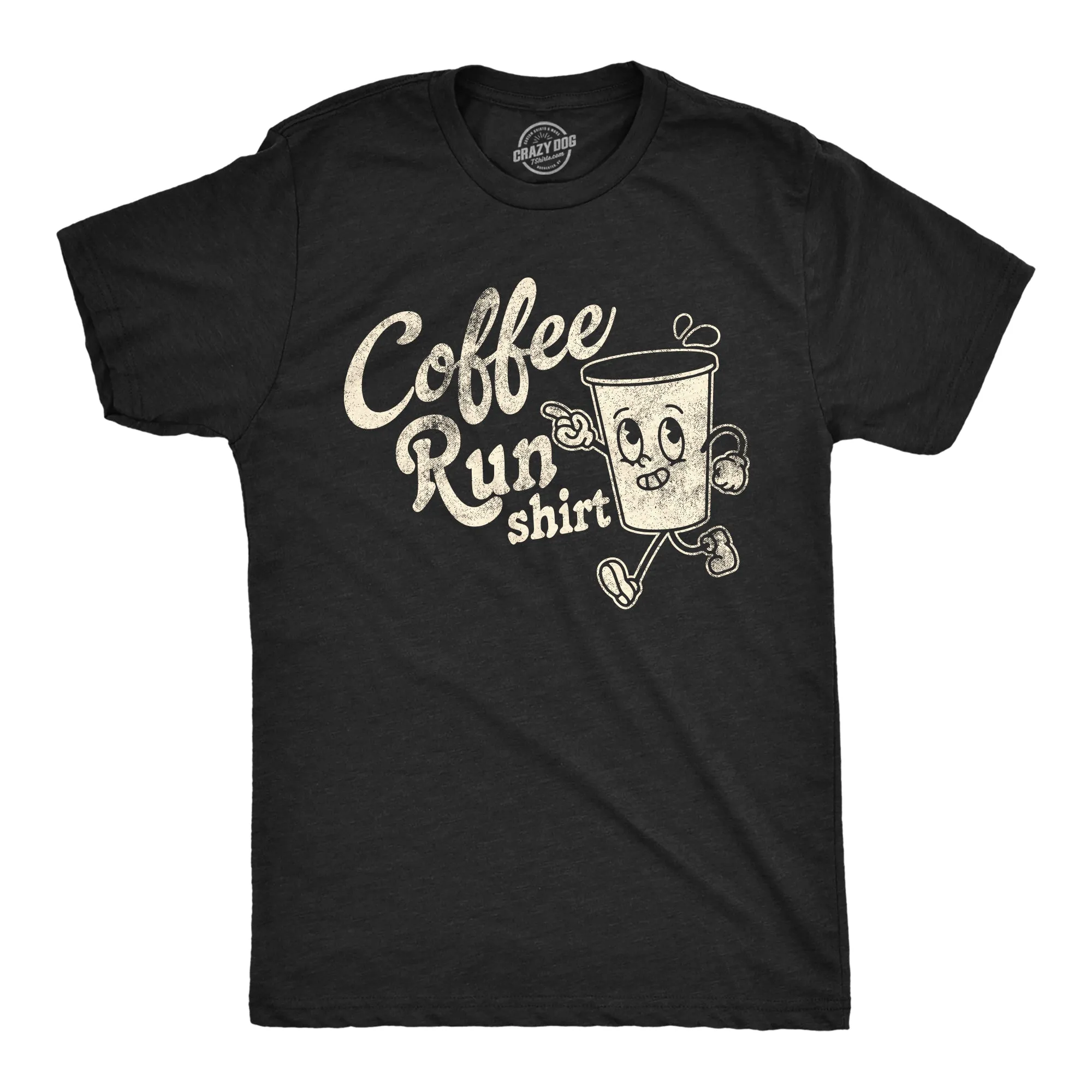 Coffee Run Shirt Men's T Shirt sold by Crazy Dog T-Shirts