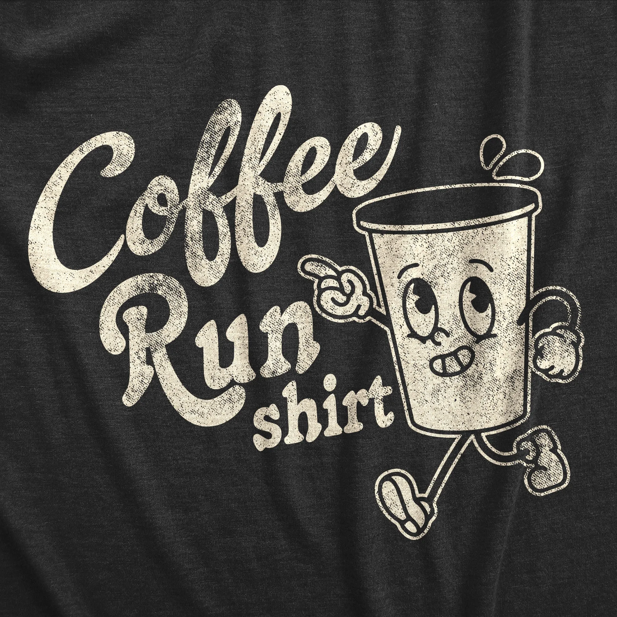 Coffee Run Shirt Men's T Shirt sold by Crazy Dog T-Shirts product image thumbnail 2