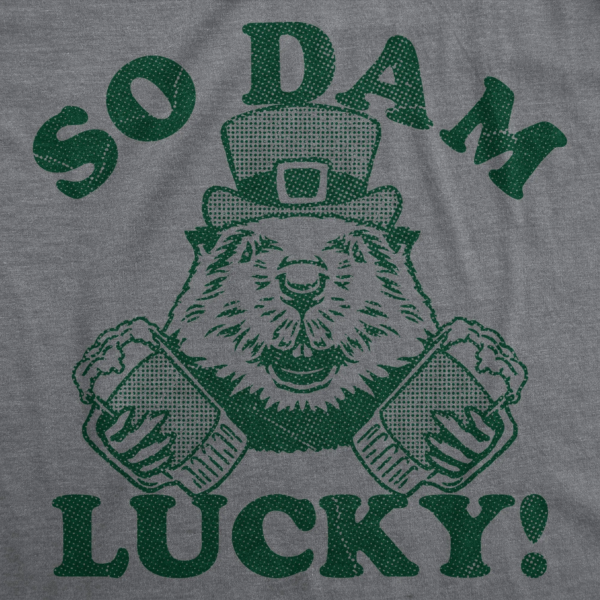 So Dam Lucky Men's T Shirt sold by Crazy Dog T-Shirts product image thumbnail 2