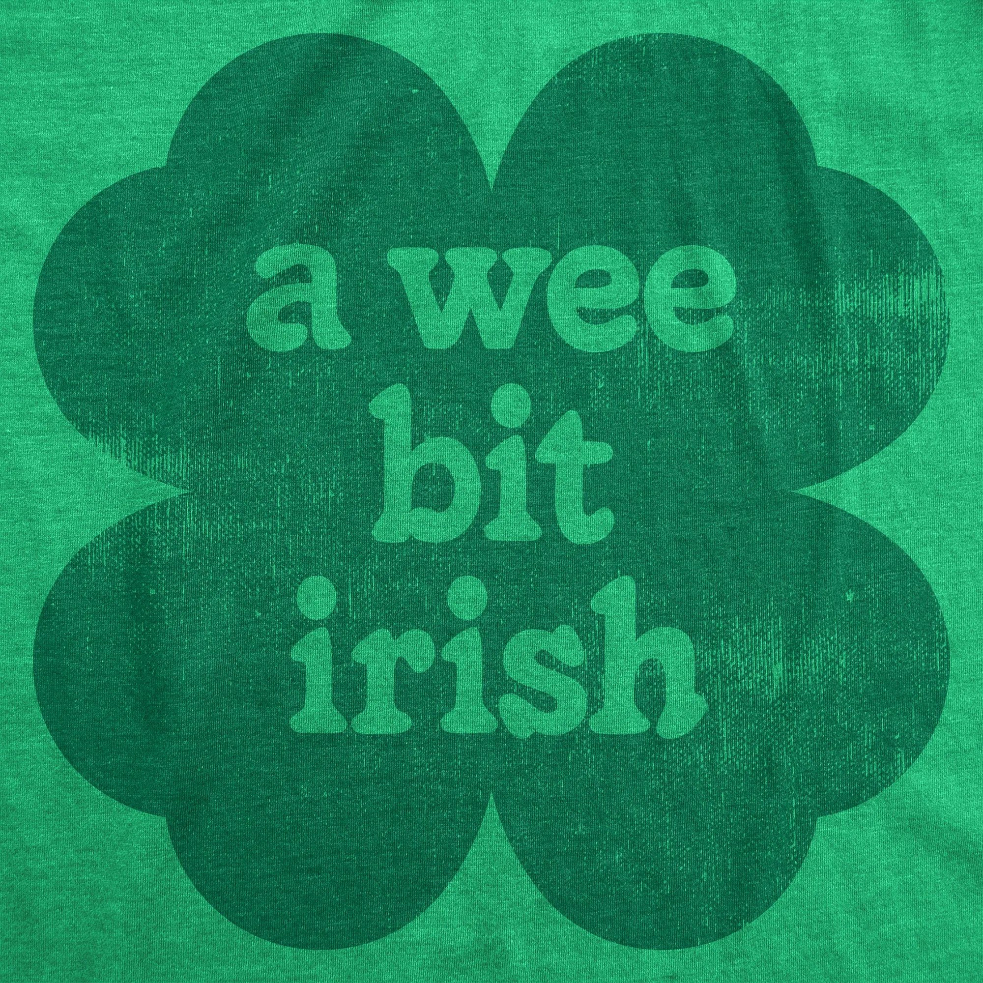 A Wee Bit Irish Women's T Shirt sold by Crazy Dog T-Shirts product image thumbnail 2