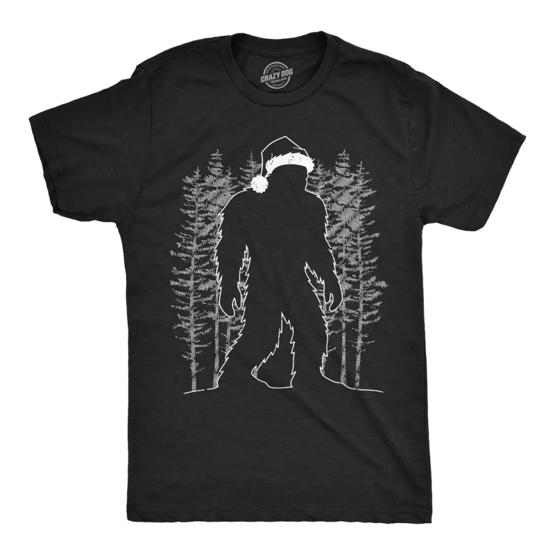 Bigfoot Santa Men's T Shirt sold by Crazy Dog T-Shirts