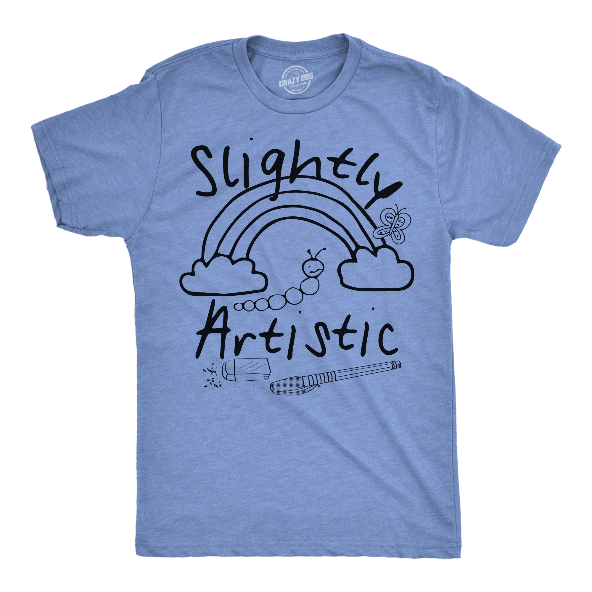 Slightly Artistic Men's T Shirt sold by Crazy Dog T-Shirts