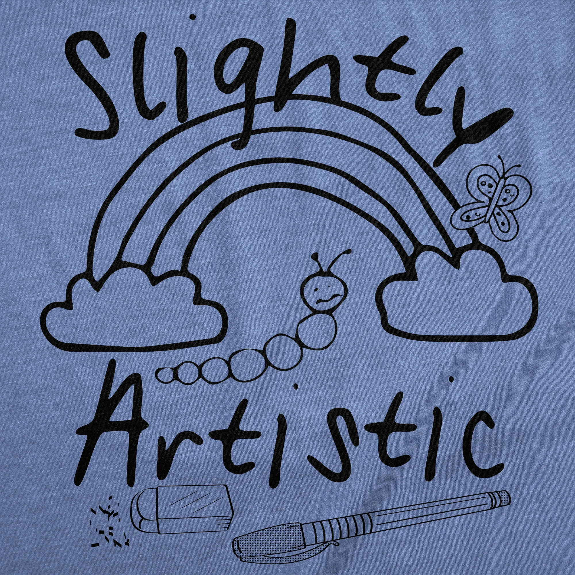 Slightly Artistic Men's T Shirt sold by Crazy Dog T-Shirts product image thumbnail 2