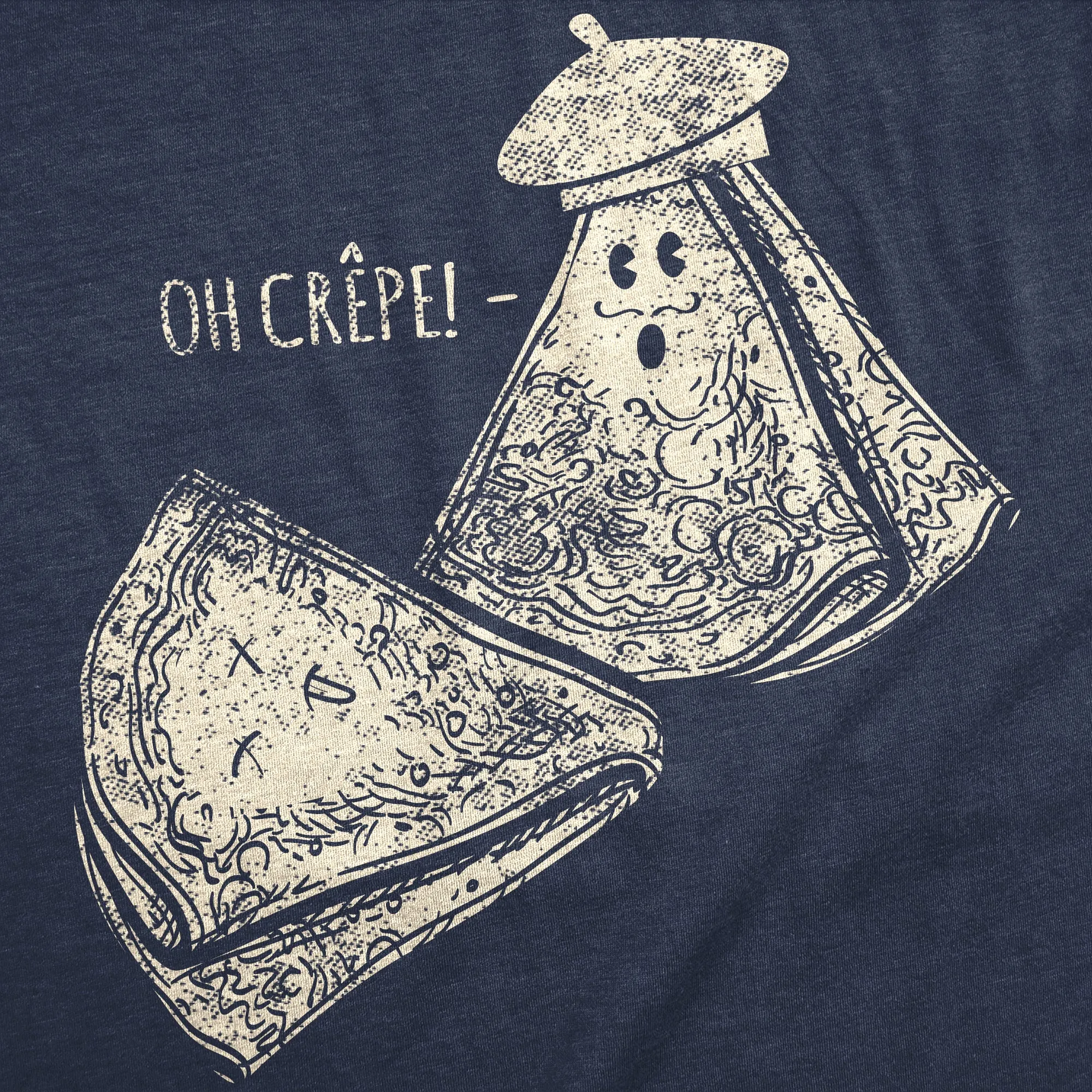 Oh Crepe Men's T Shirt sold by Crazy Dog T-Shirts product image thumbnail 2