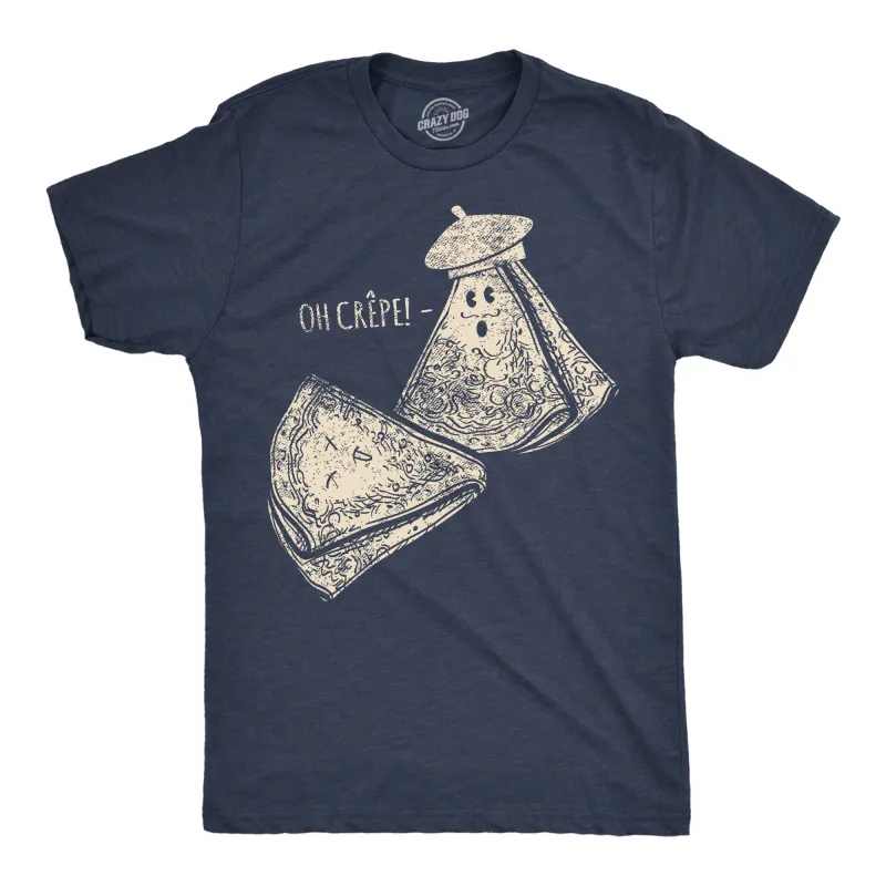 Oh Crepe Men's T Shirt sold by Crazy Dog T-Shirts