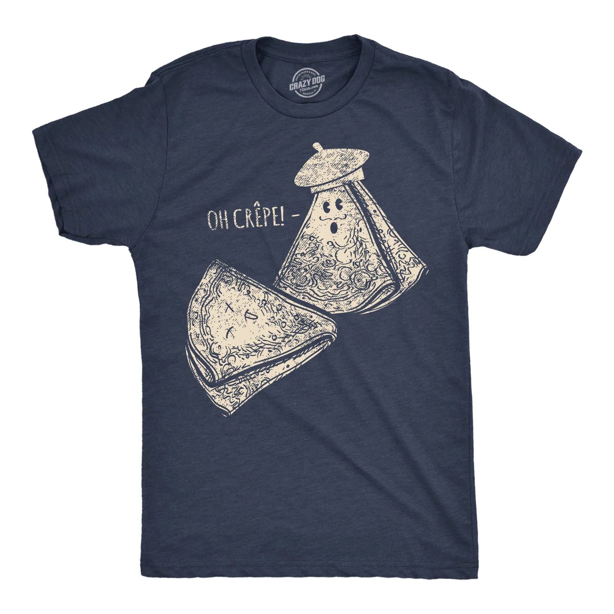 Oh Crepe Men's T Shirt sold by Crazy Dog T-Shirts